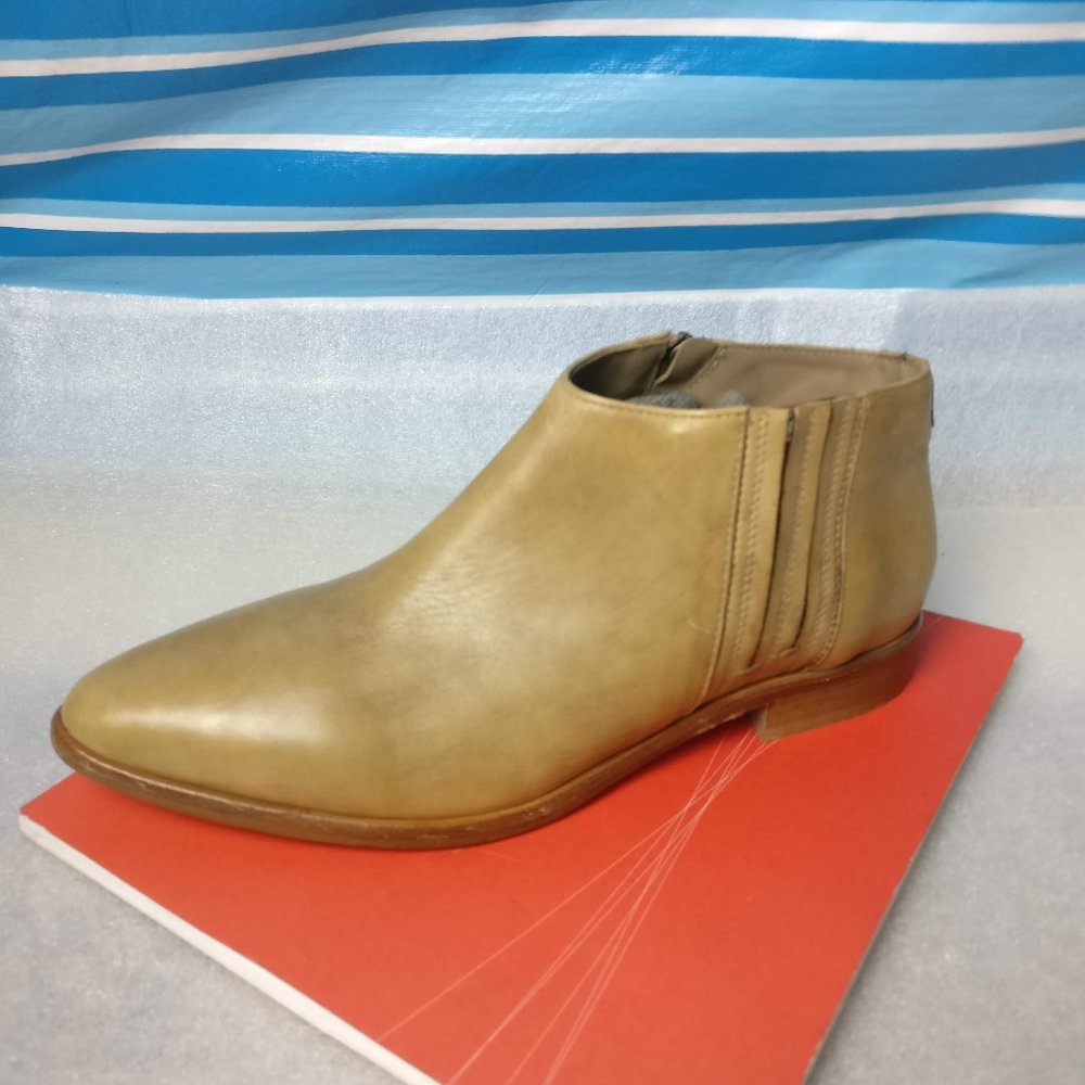 Handmade in Italy 100%WATERPROOF All Leather Soft Padded Low Heel Ankle boot 8us